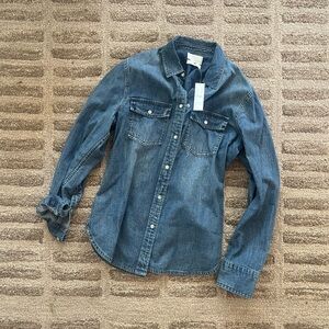 J. Crew Classic Blue Denim Shirt
